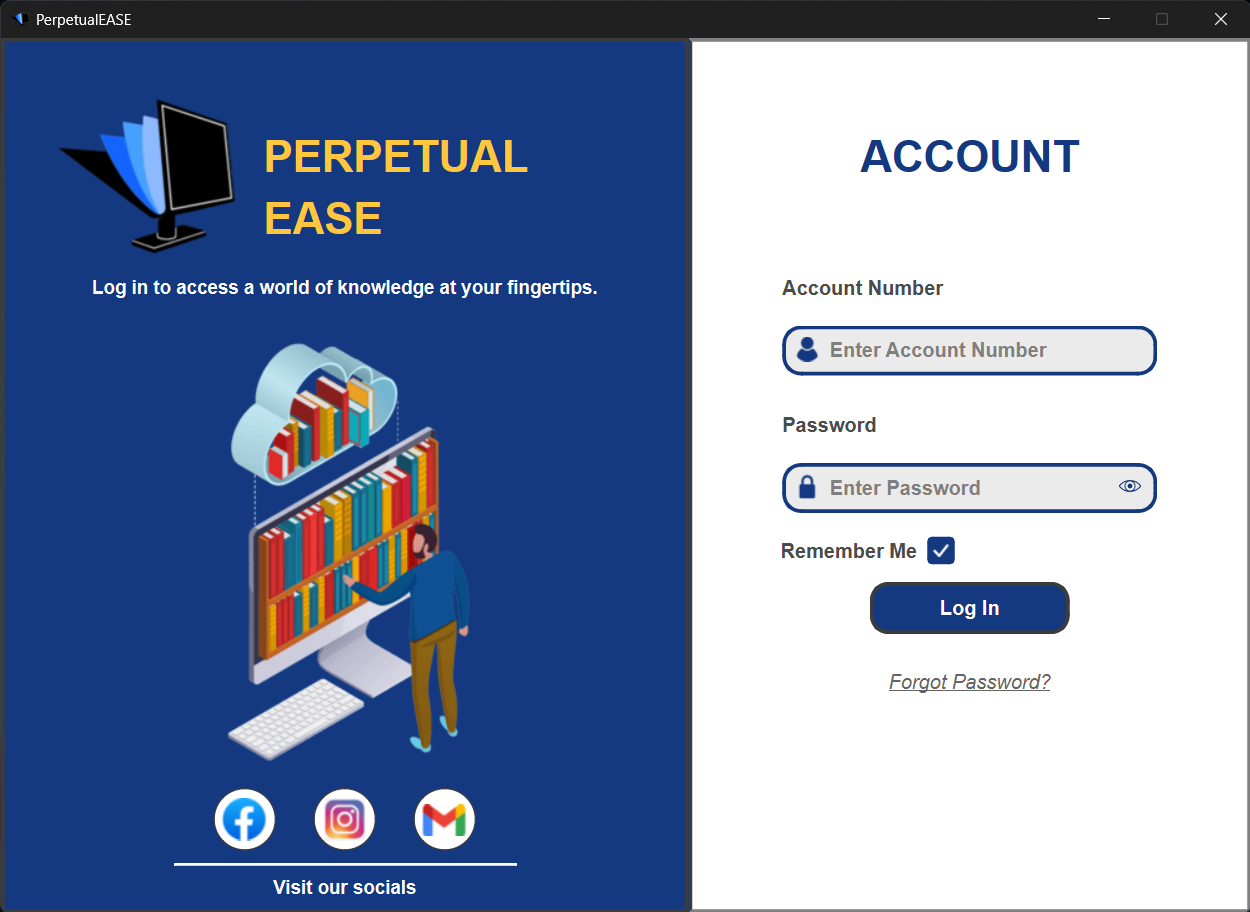 PerpetualEASE login page
